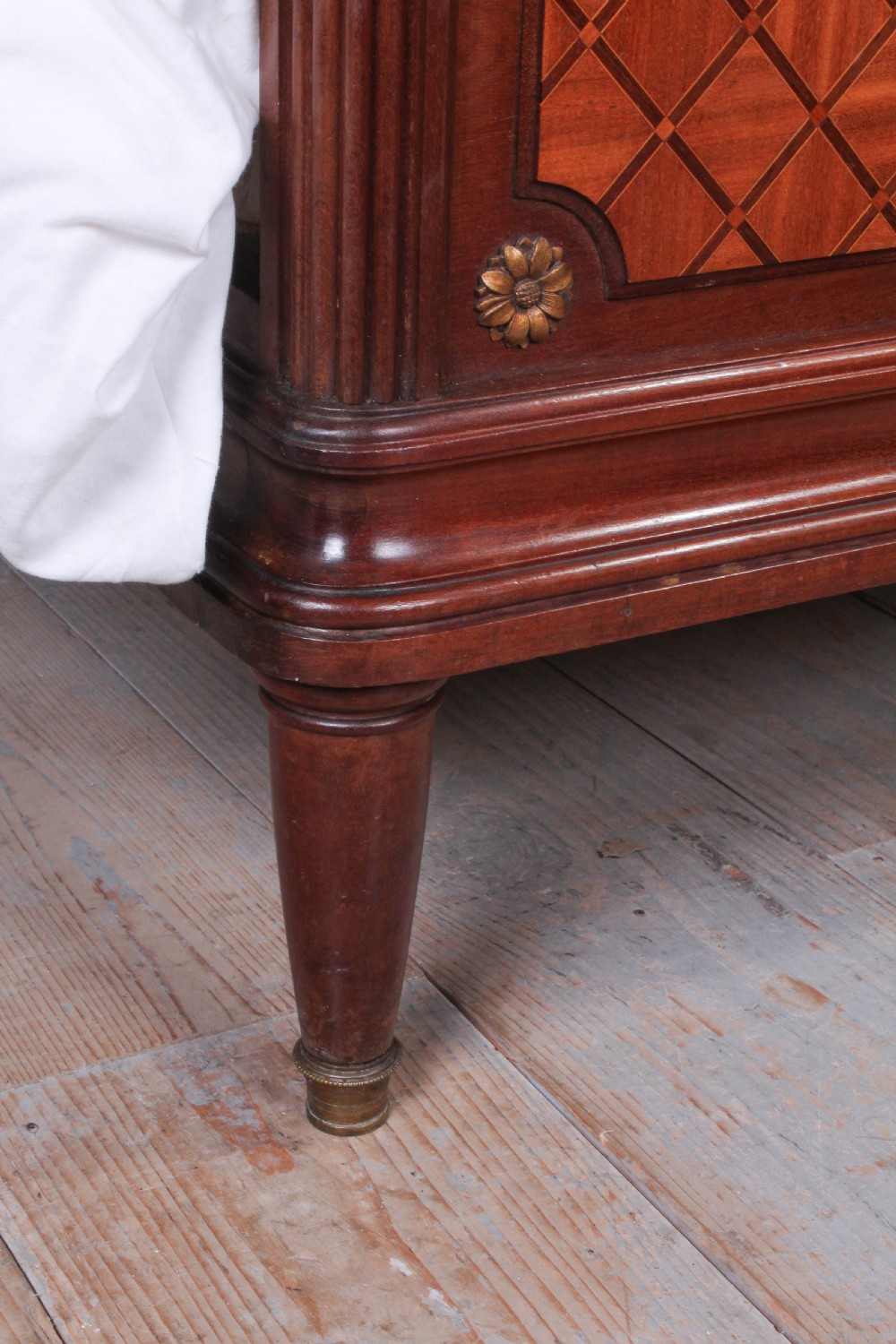 Nice quality French mahogany and fruit wood king size bed View IV