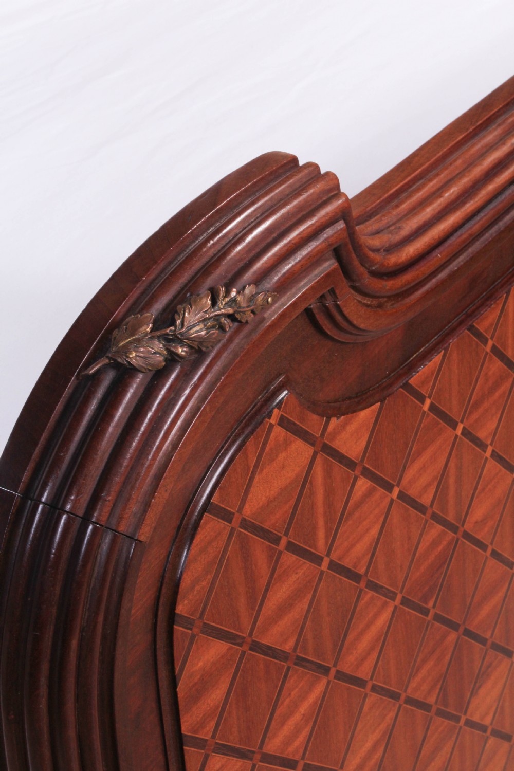 Nice quality French mahogany and fruit wood king size bed View VI
