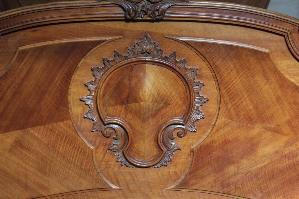 Lovely carved  walnut Louis XV style king size. View III