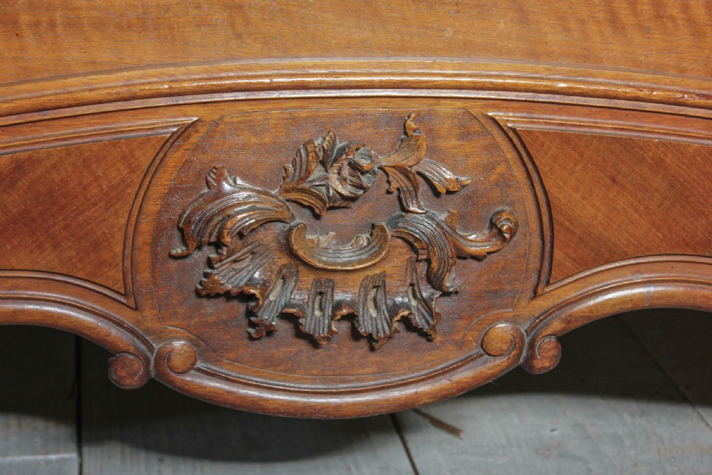 Lovely carved  walnut Louis XV style king size. View V