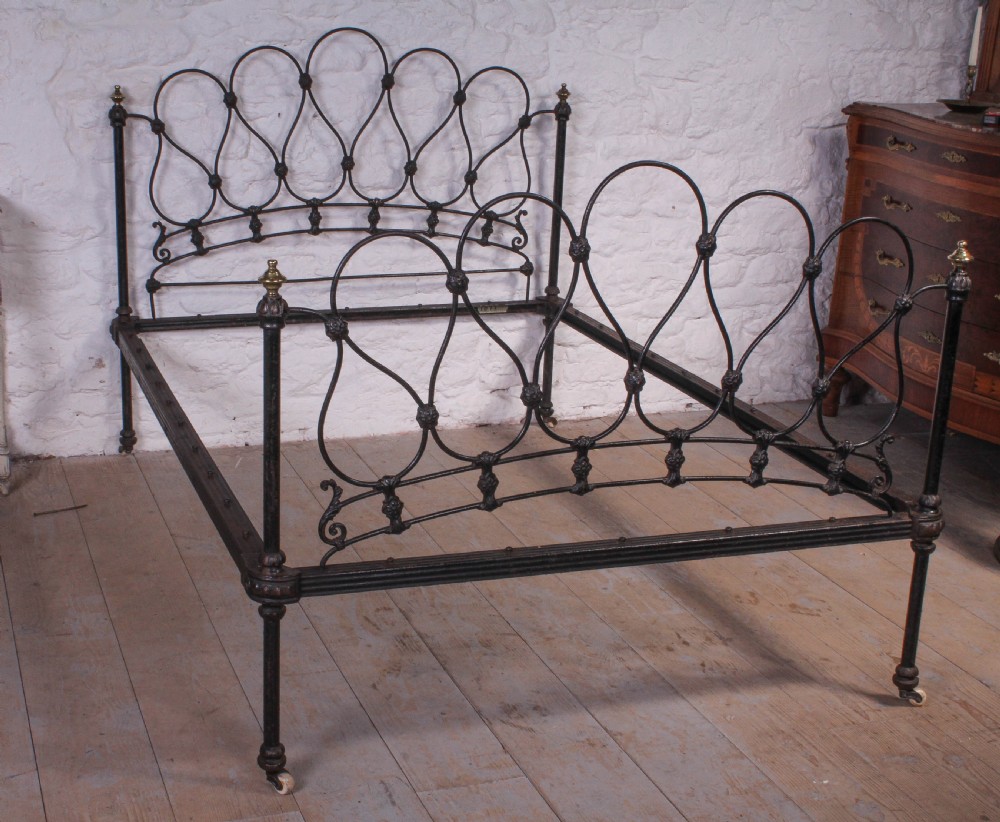 Very pretty early all original Schoolbred double bed View XI
