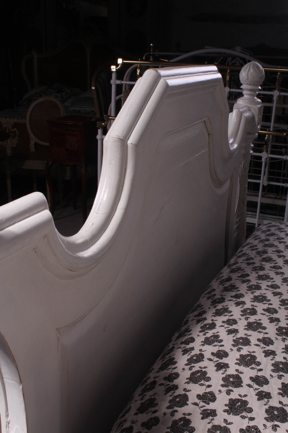 Magnificent mid 19th Century painted king size Italian bed View XVII