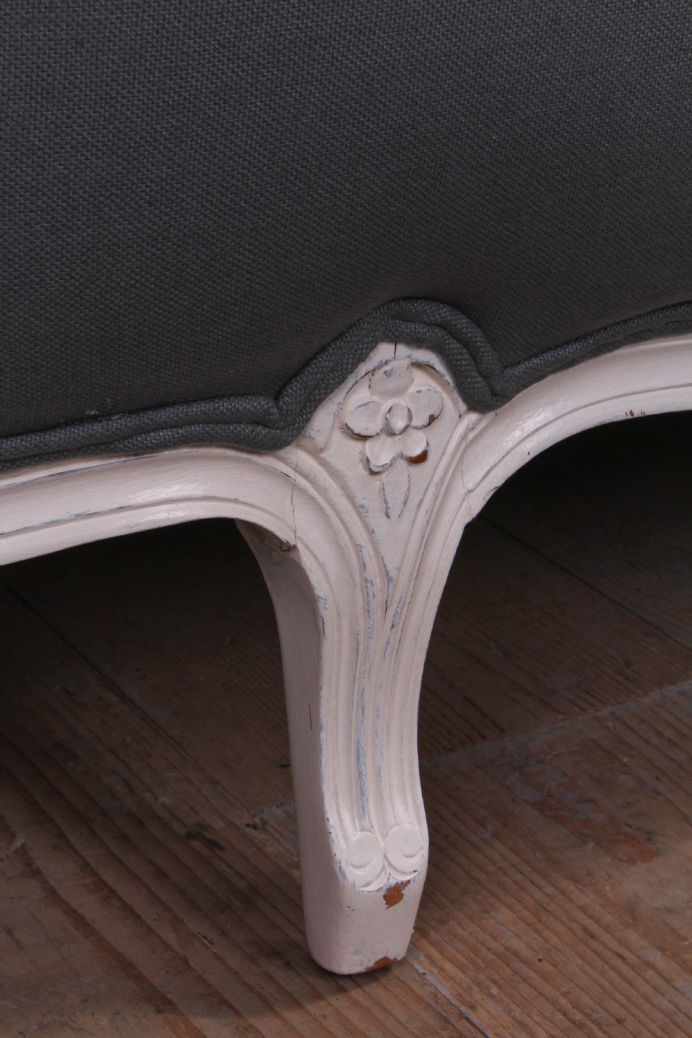 Fully restored Louis XV style French upholstered super king size  View VI