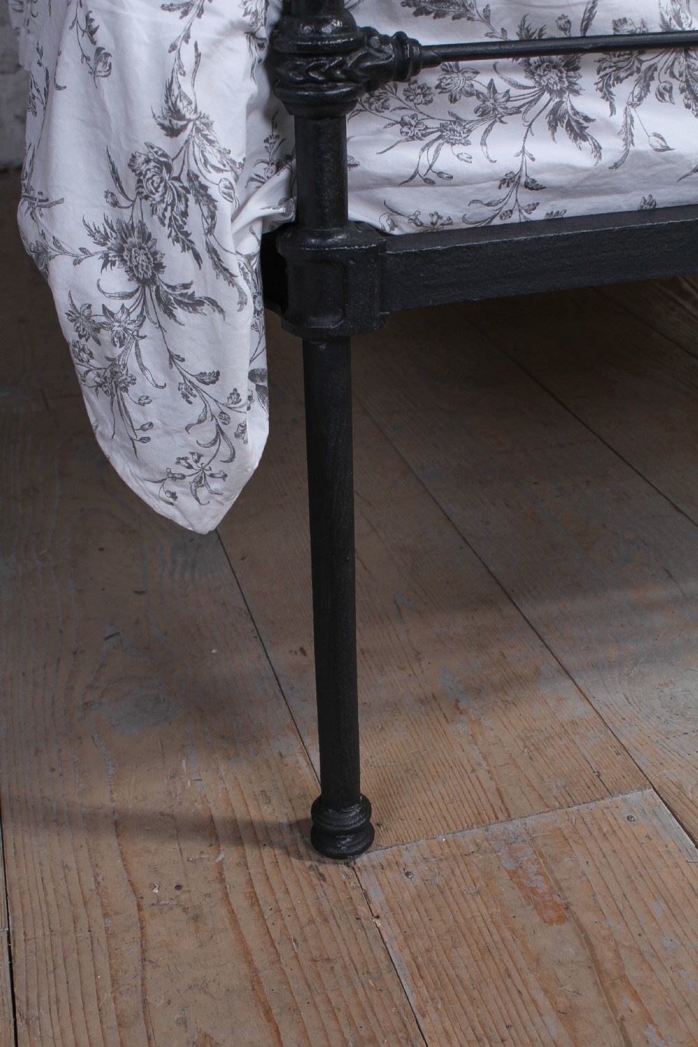 All iron black Irish cottage style bed View VI