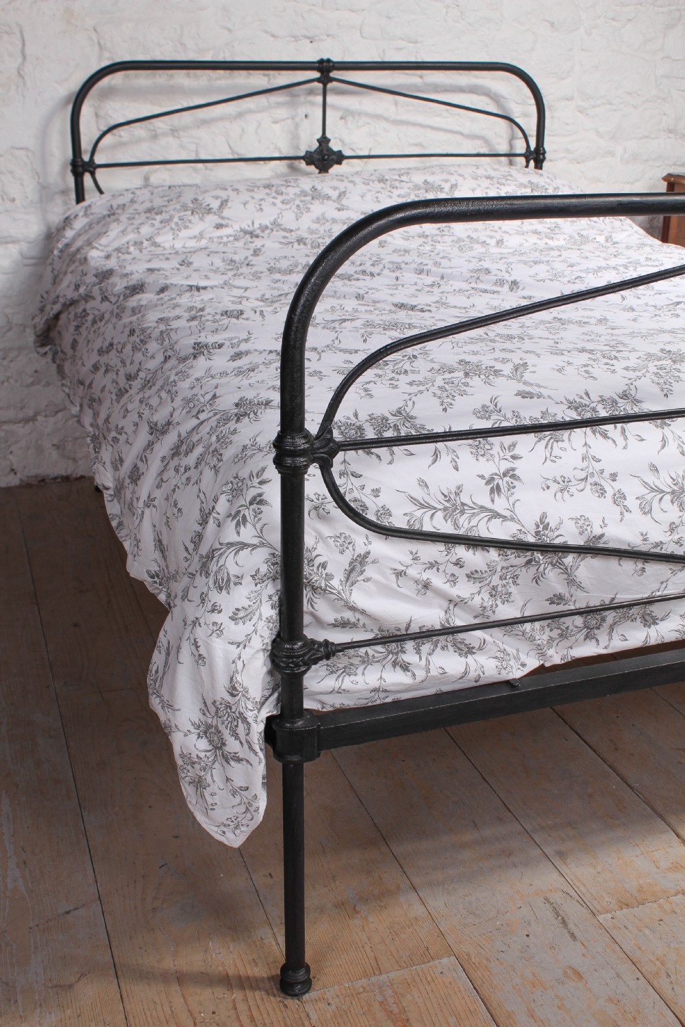 All iron black Irish cottage style bed View VIII