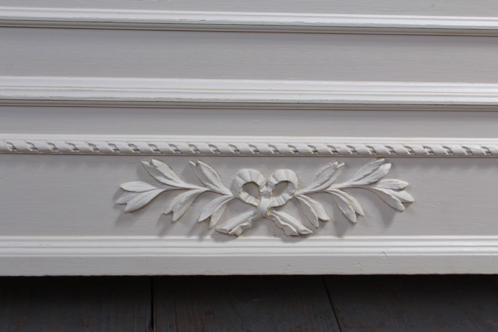 Louis XVI style painted bedroom suite with super single bed. View XI