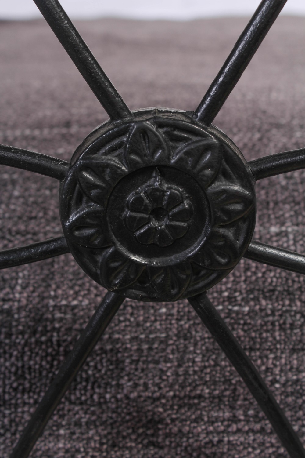 Pleasing simple Irish all iron black double bed View III