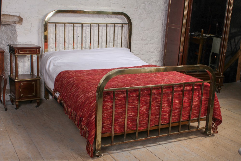 French simple all brass king size bed