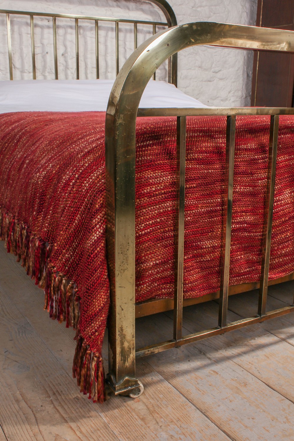 French simple all brass king size bed View II