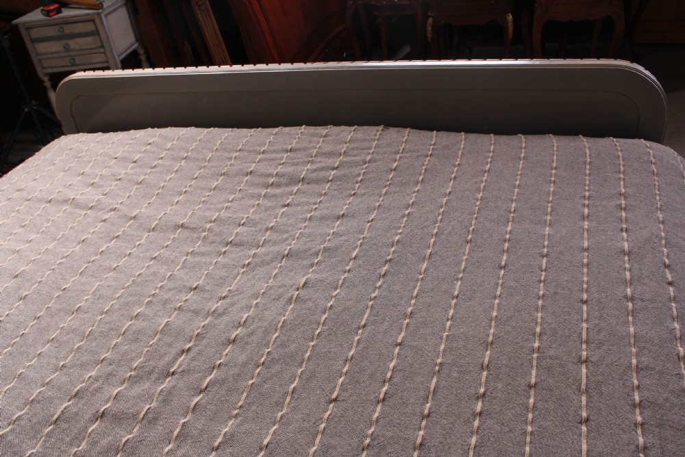 Attractive simple French caned and carved bed 5Ft king size bed View VIII