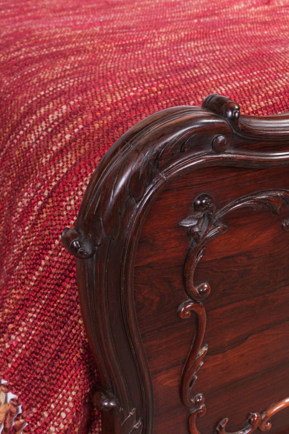 Exquisite carved rosewood Louis XV style Rococo 5Ft king size bed  View VII