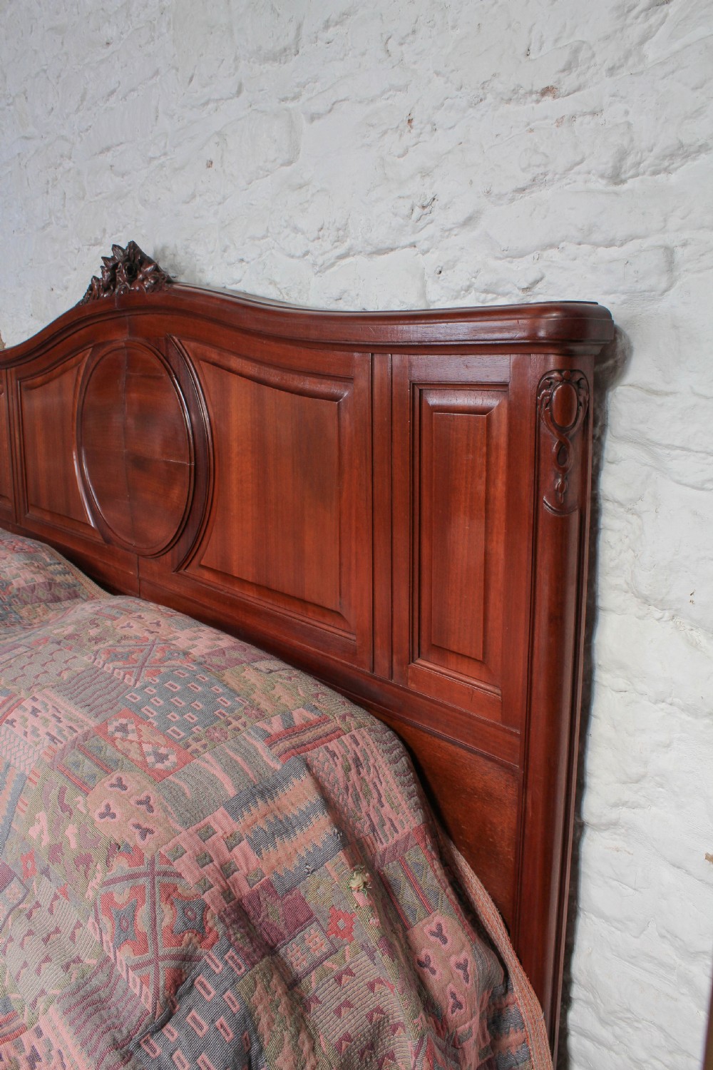 Striking French mahogany corbeille large super king size bed View X