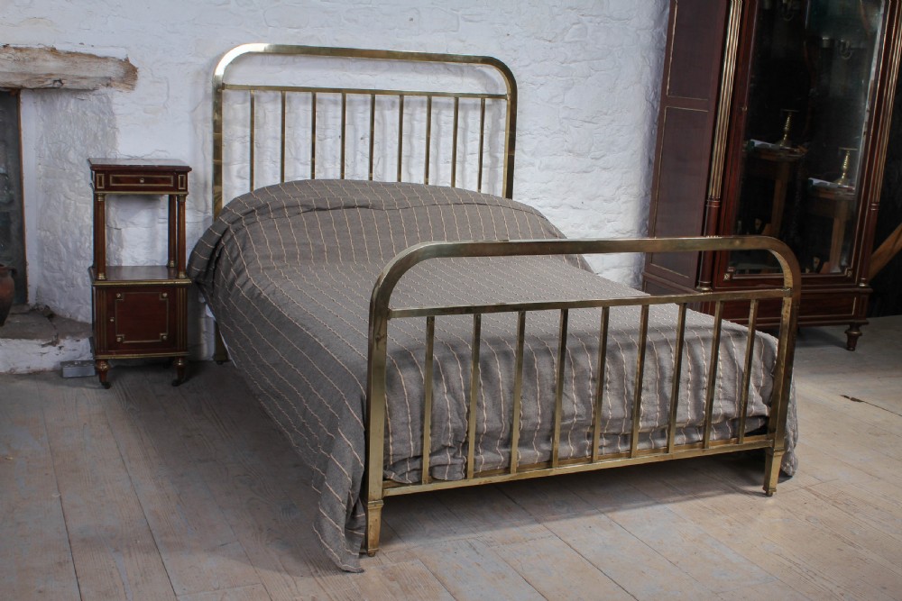 Simple French all brass double bed