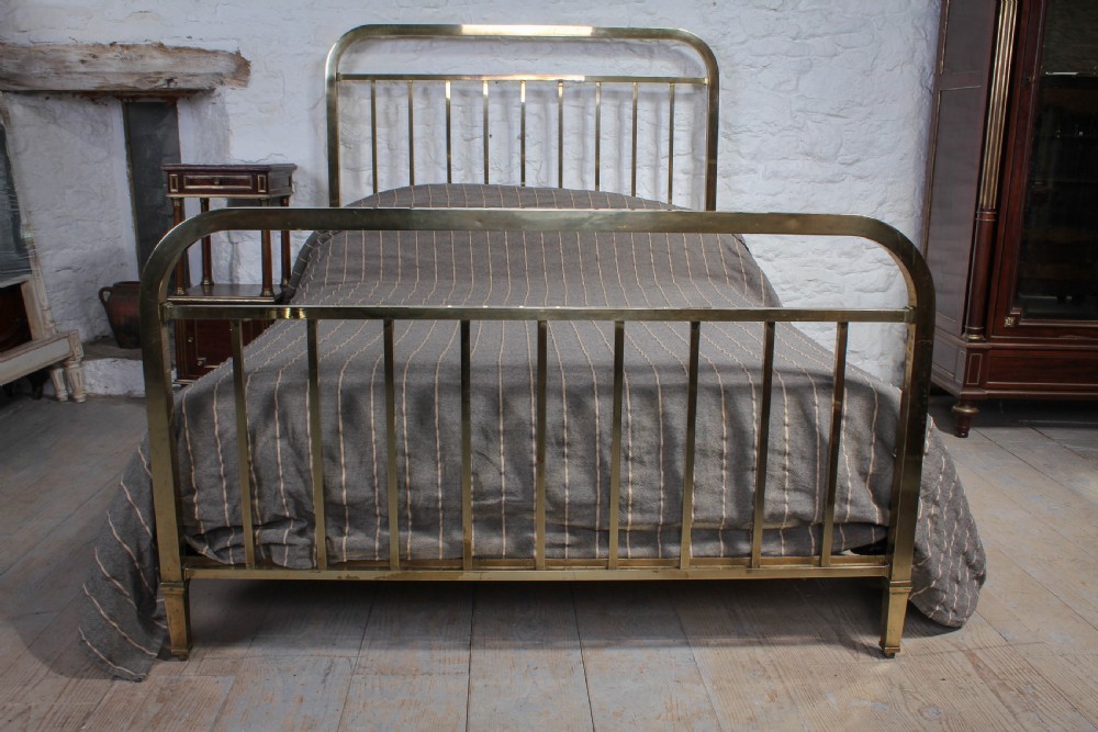 Simple French all brass double bed View II