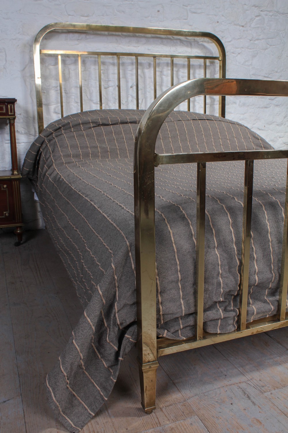 Simple French all brass double bed View V