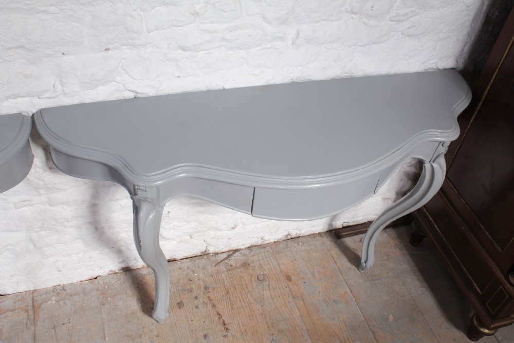 Pair of attractive Louis XV style hall console tables View VI