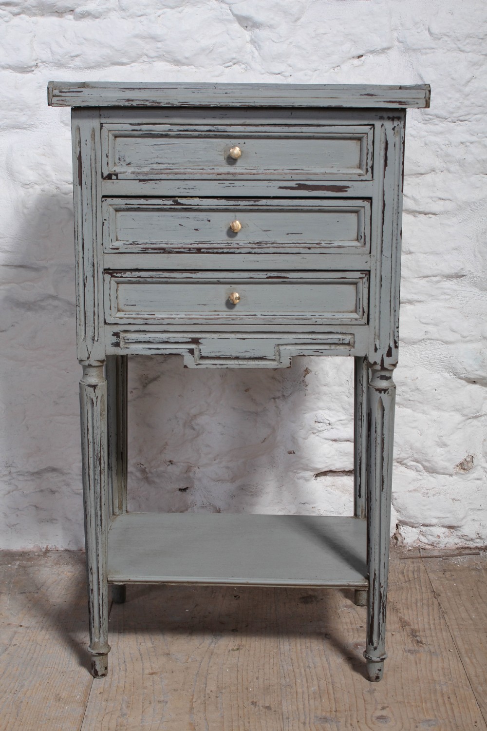 Very nice pair of French painted bedside cabinets View V