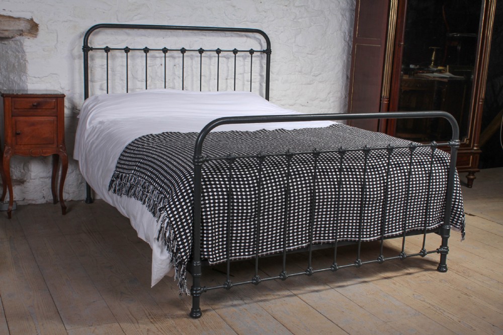 Pleasingly simple French all iron king size 5Ft bed 