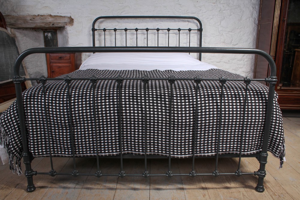 Pleasingly simple French all iron king size 5Ft bed  View II