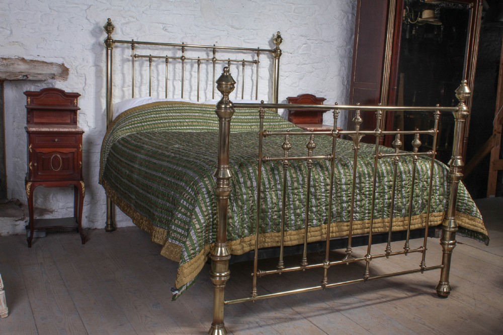 Handsome Victorian all brass kingsize bed View II