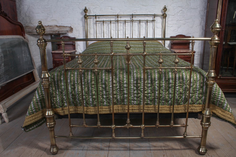 Handsome Victorian all brass kingsize bed View VI