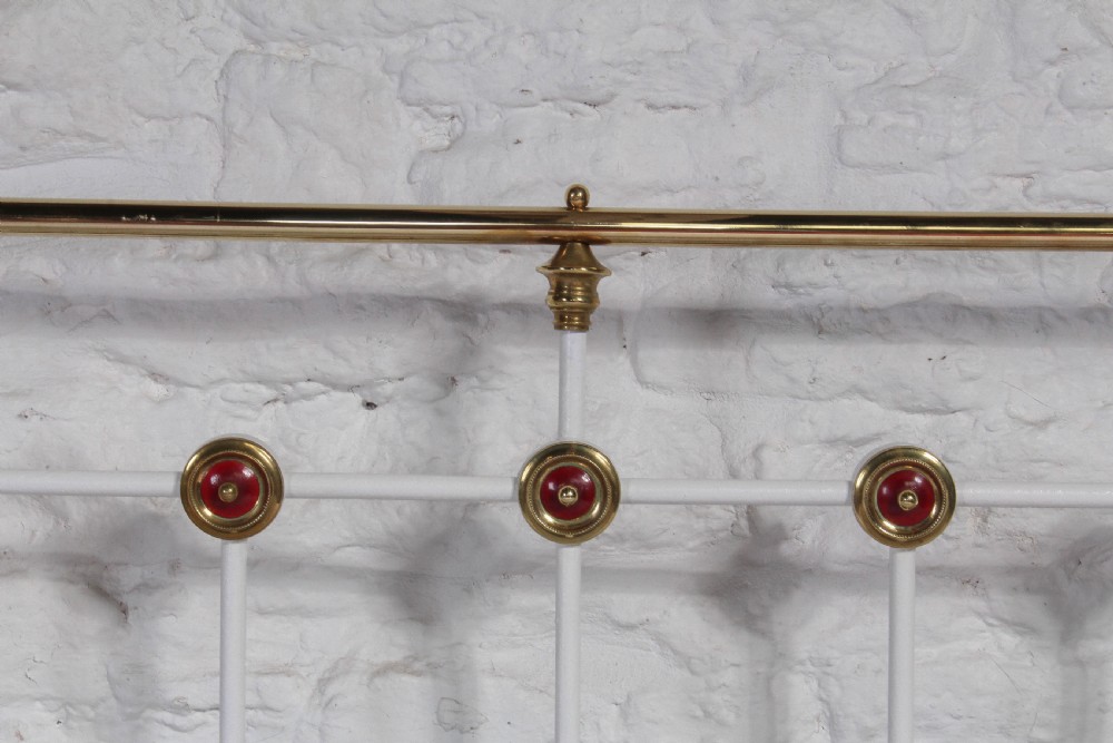 Very rare white and brass Edwardian bed View VII