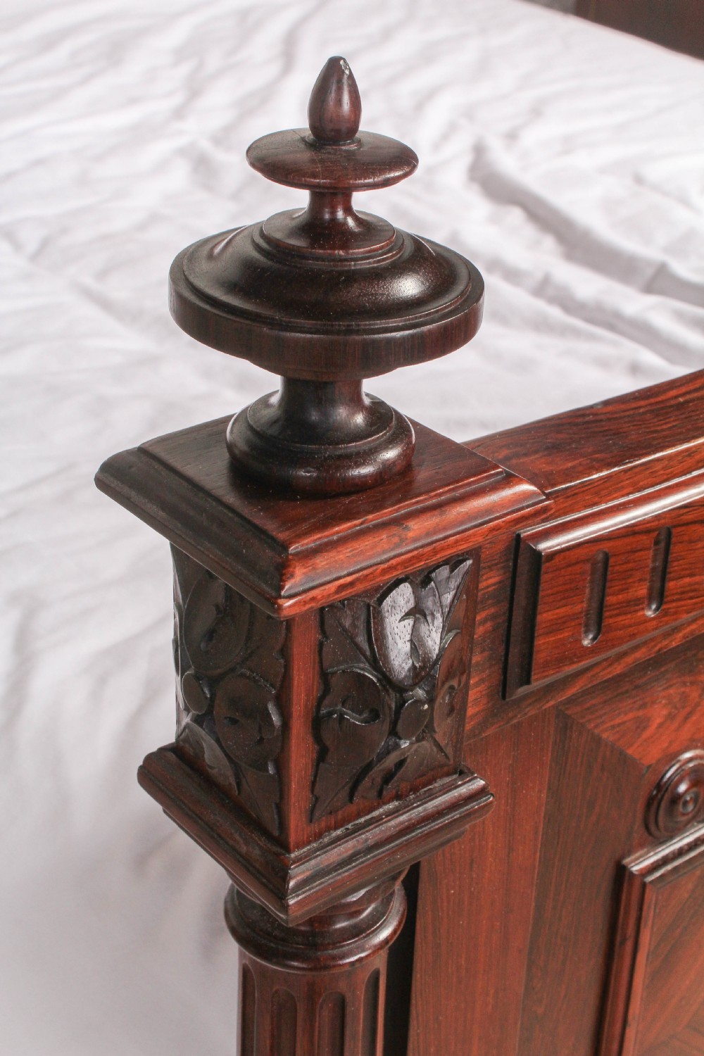 Beautiful Rosewood Louis XVI style double bed  View IV