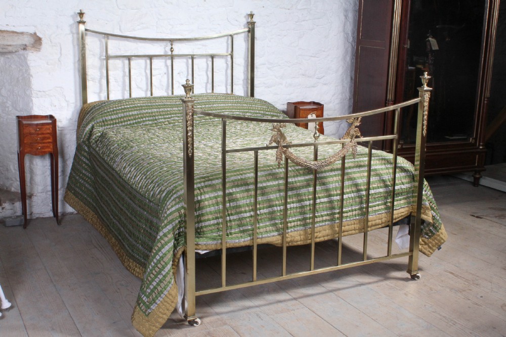 Very attractive Edwardian all  brass double bed