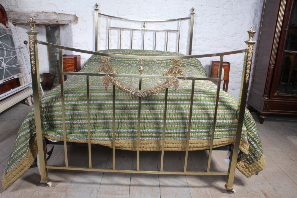 Very attractive Edwardian all  brass double bed View III