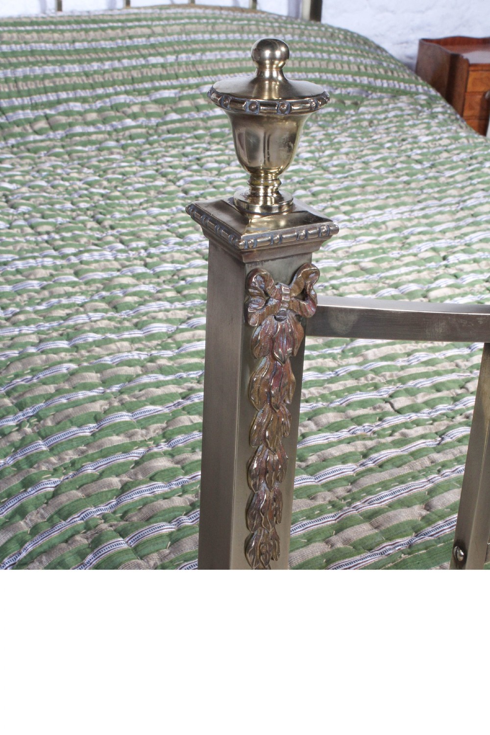 Very attractive Edwardian all  brass double bed View VI