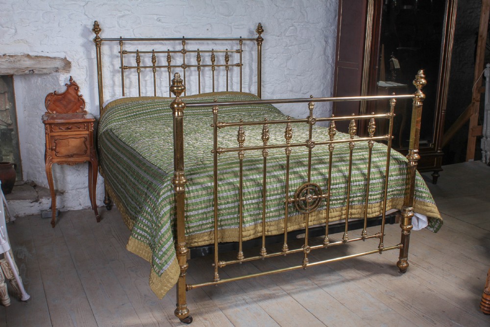 King size All brass bed by F. Andrews of Birmingham