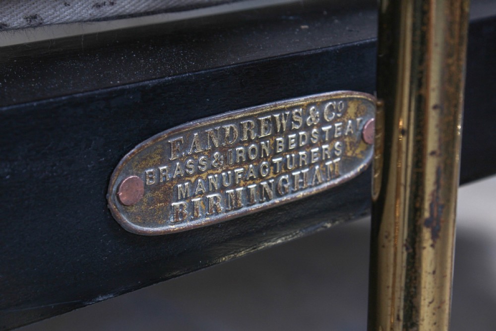 King size All brass bed by F. Andrews of Birmingham View VII