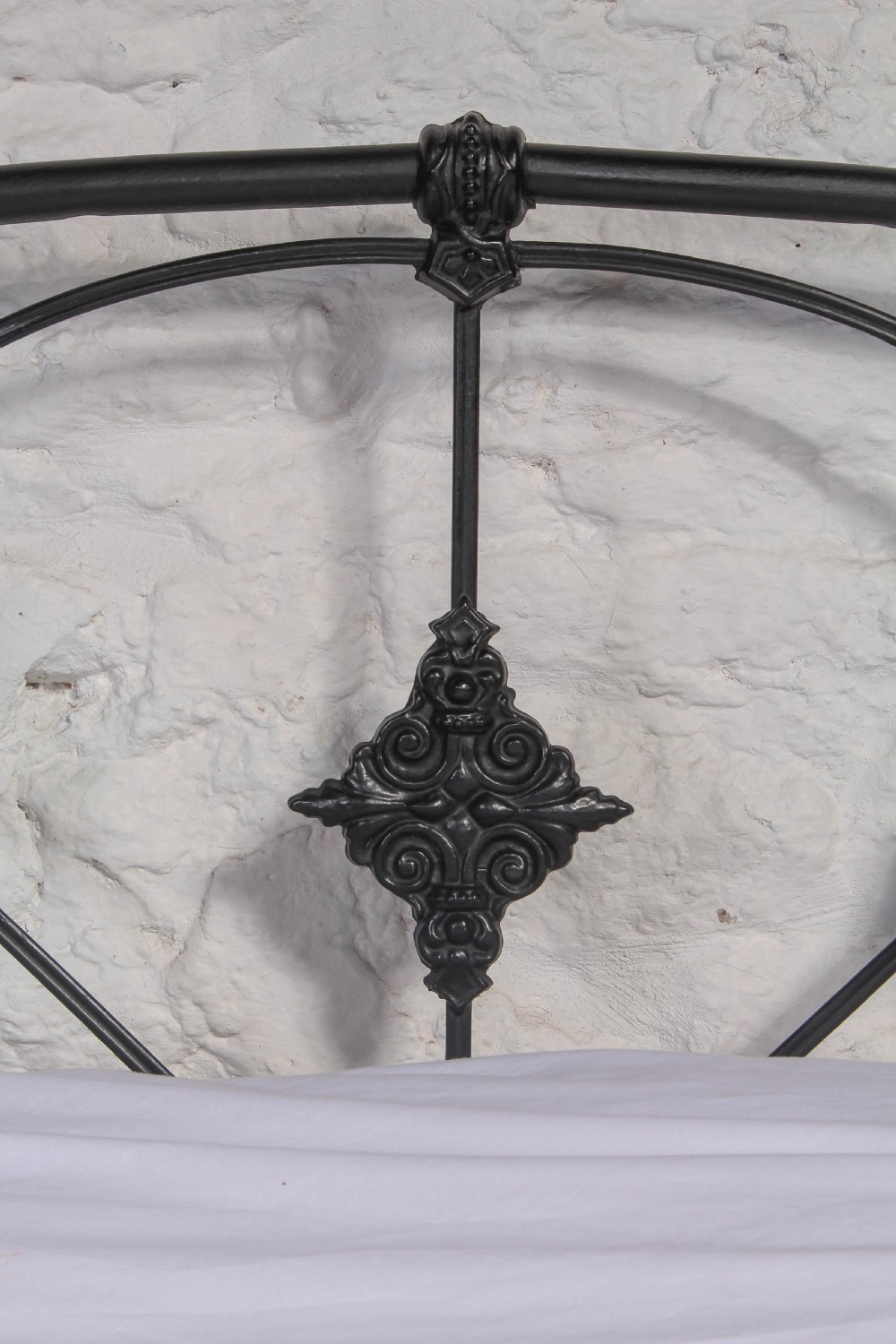 Attractive Victorian black  iron double bed View V