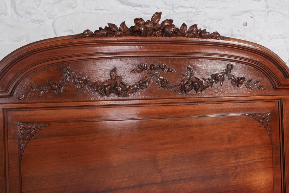Beautiful carved solid cherry king size bed View X