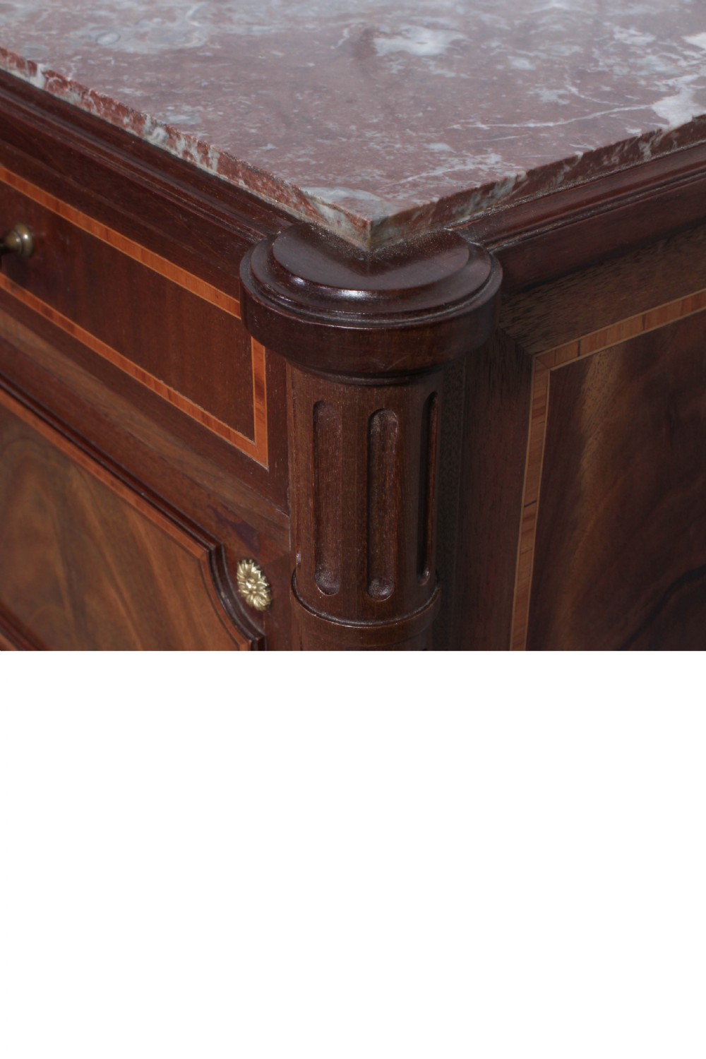 Lovely pair of Flame mahogany bedside cabinets View VIII
