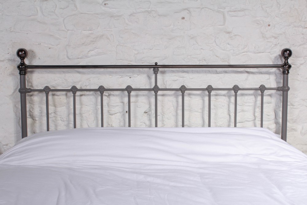 Classic Victorian brass and grey iron  5Ft kingsize bed  View VI