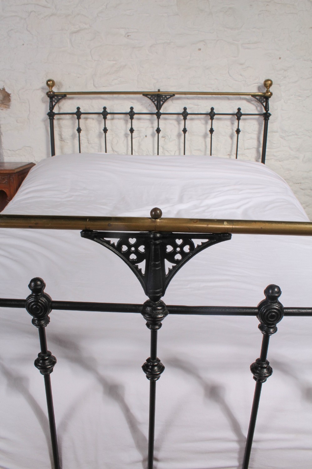 Stunning early Victorian brass and iron double bed View V