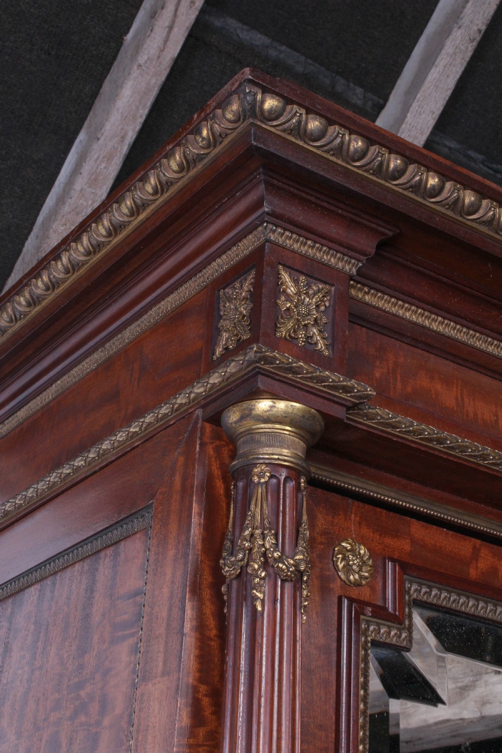 Spectacular Mahogany armoire wardrobe by Maison Krieger View IV