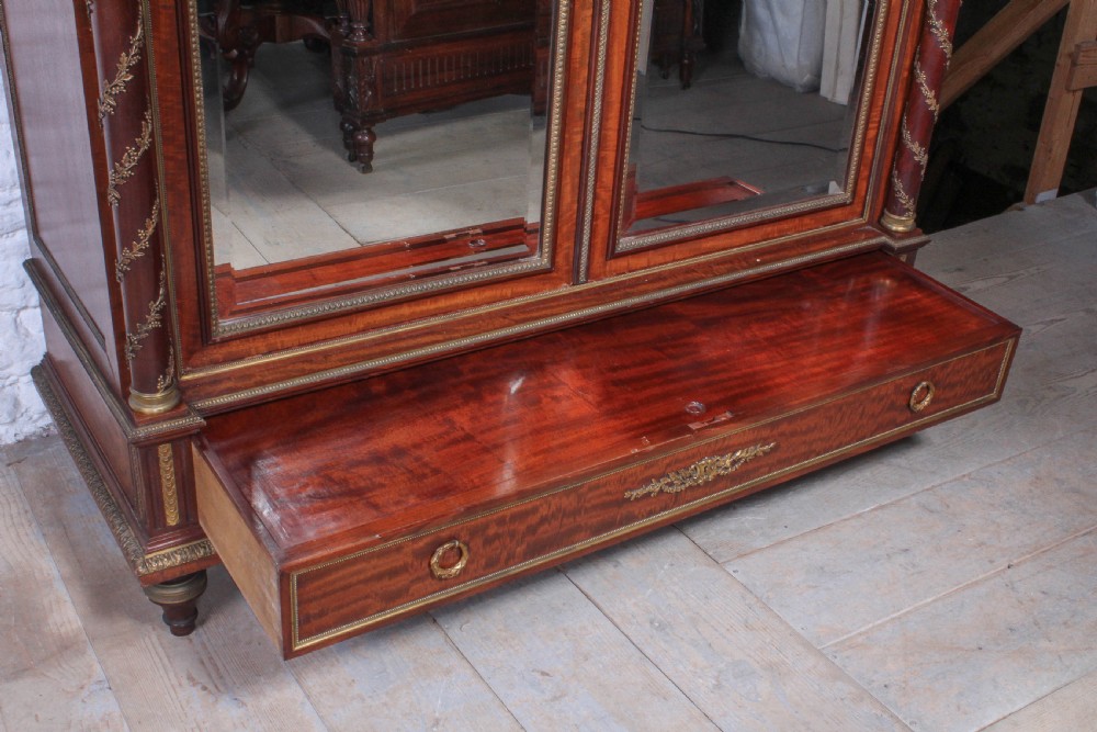 Spectacular Mahogany armoire wardrobe by Maison Krieger View X