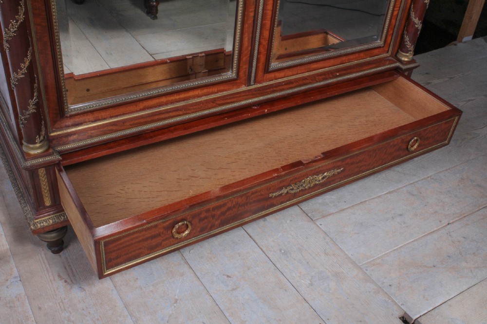 Spectacular Mahogany armoire wardrobe by Maison Krieger View XI