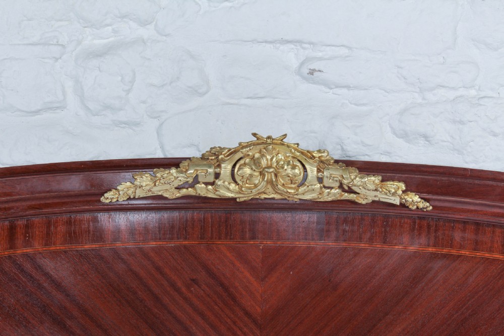French Mahogany quarter veneer king size bed View IV