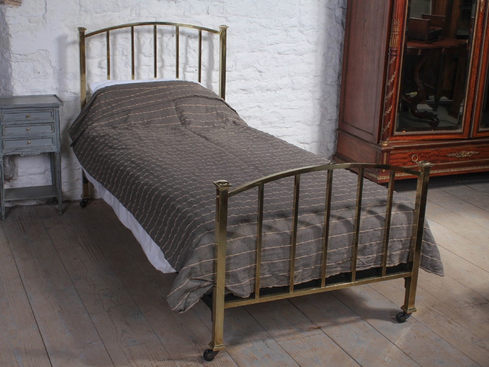 Classic Edwardian all brass single bed