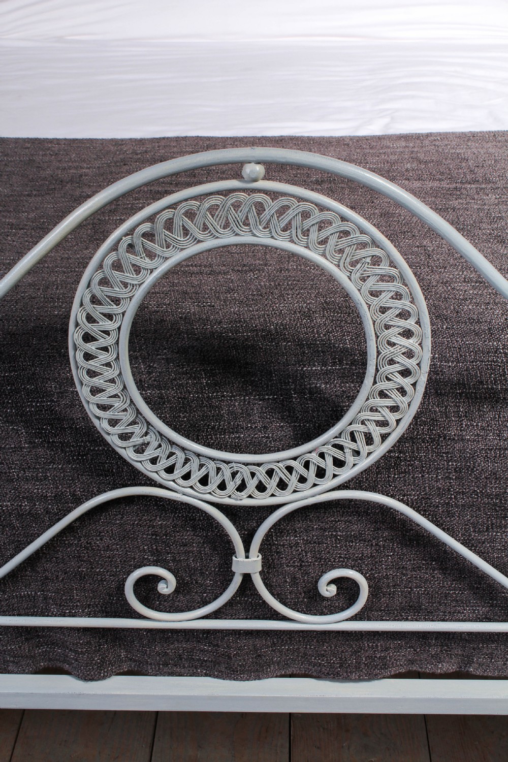 Pretty Portuguese king size iron bed  View II