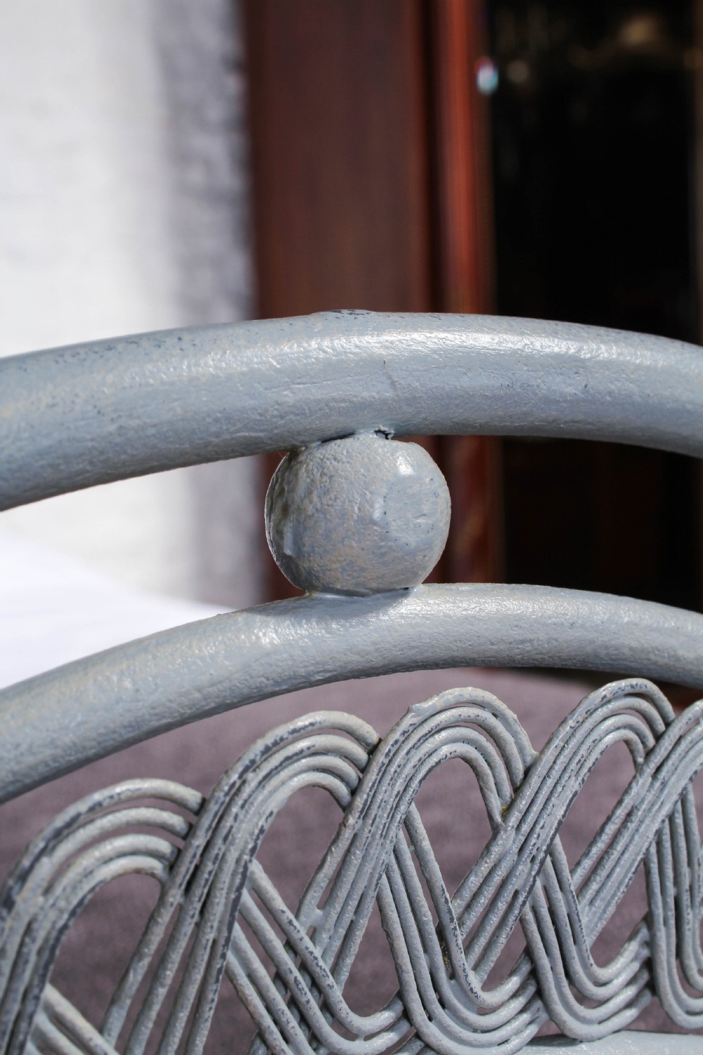 Pretty Portuguese king size iron bed  View IV