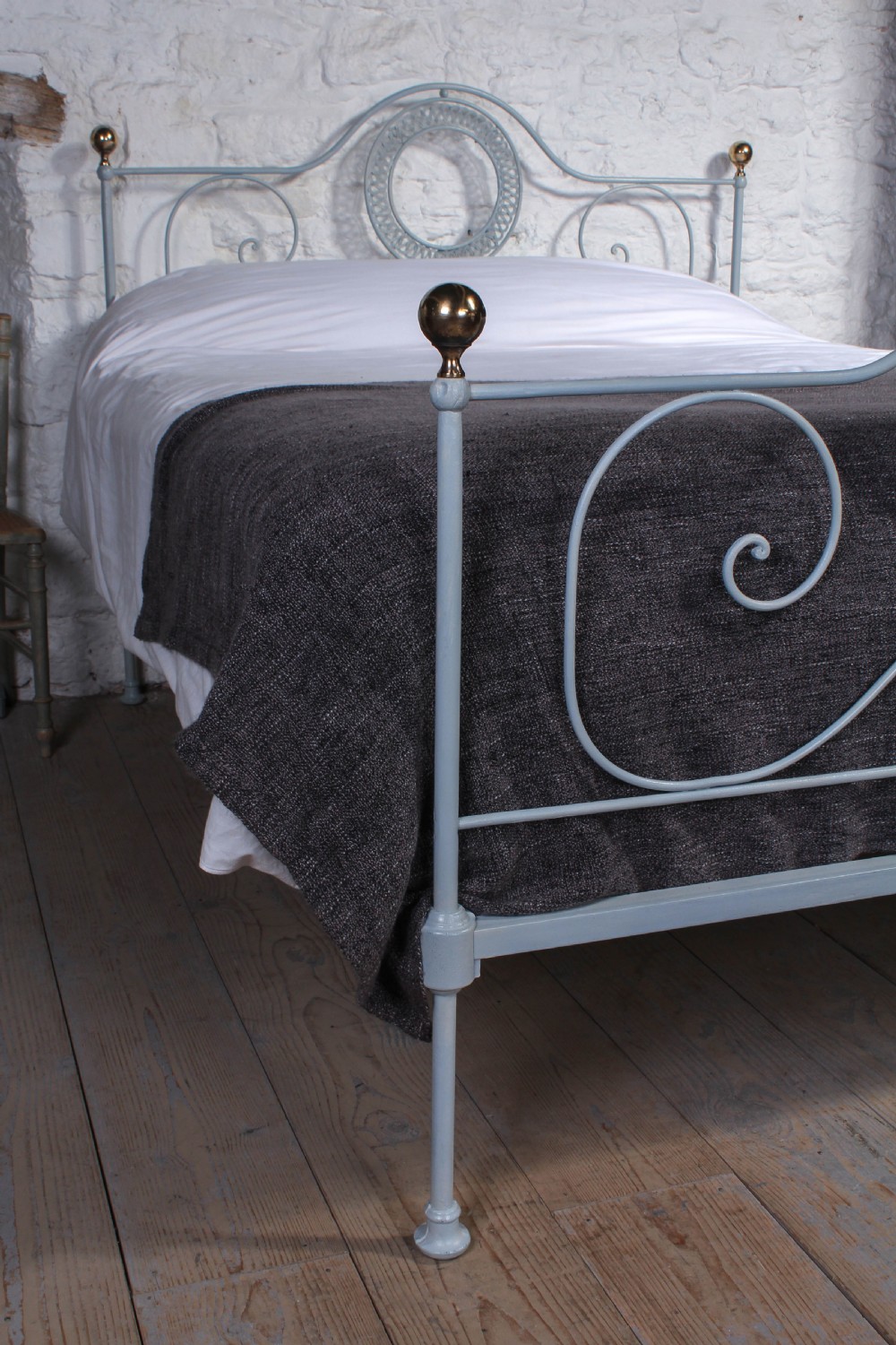 Pretty Portuguese king size iron bed  View IX