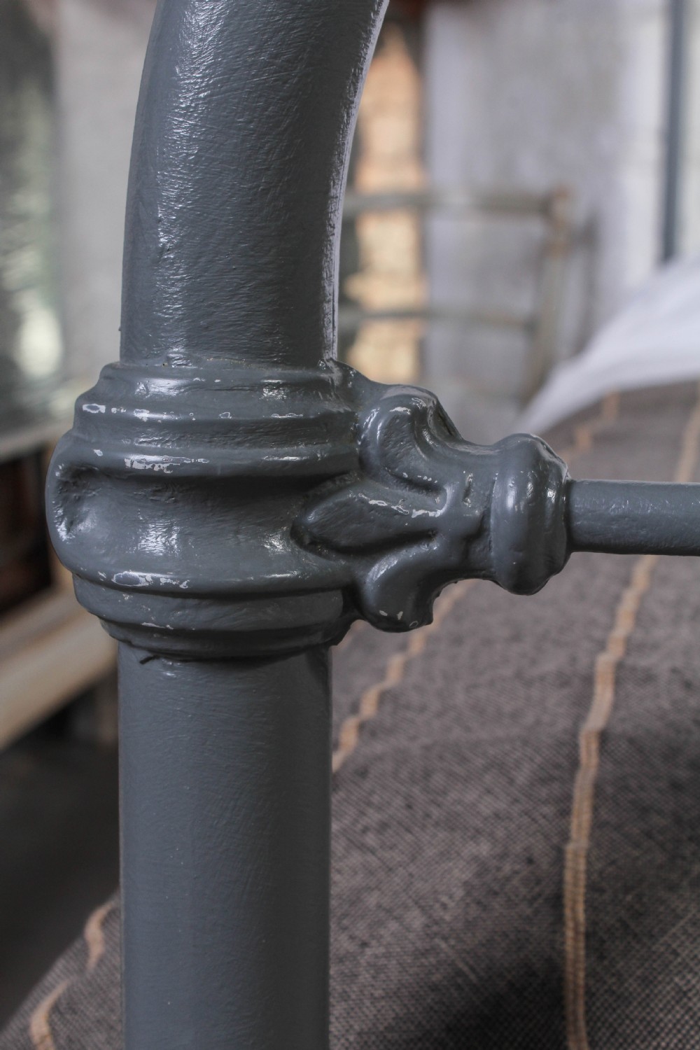 Simple French king size all iron bed  View III