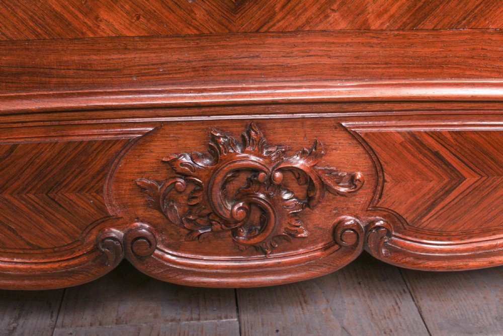Fantastic rare super king size Rosewood Louis XV style bed View IV