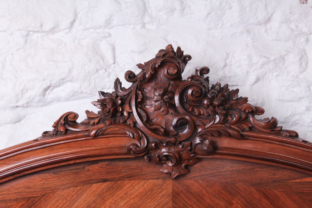 Fantastic rare super king size Rosewood Louis XV style bed View VIII