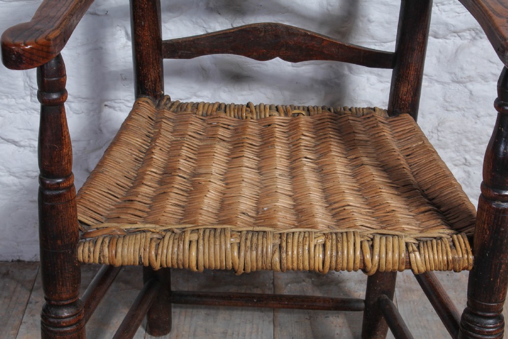Handsome Elm Yorkshire ladder back armchair View III