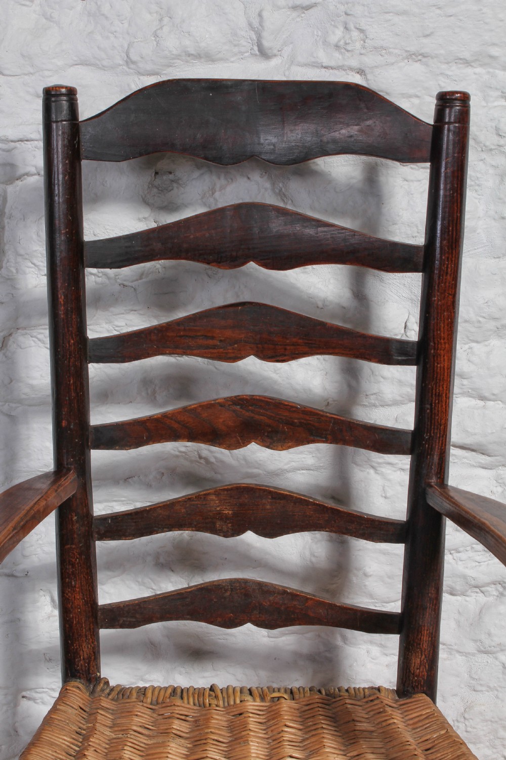 Handsome Elm Yorkshire ladder back armchair View IV